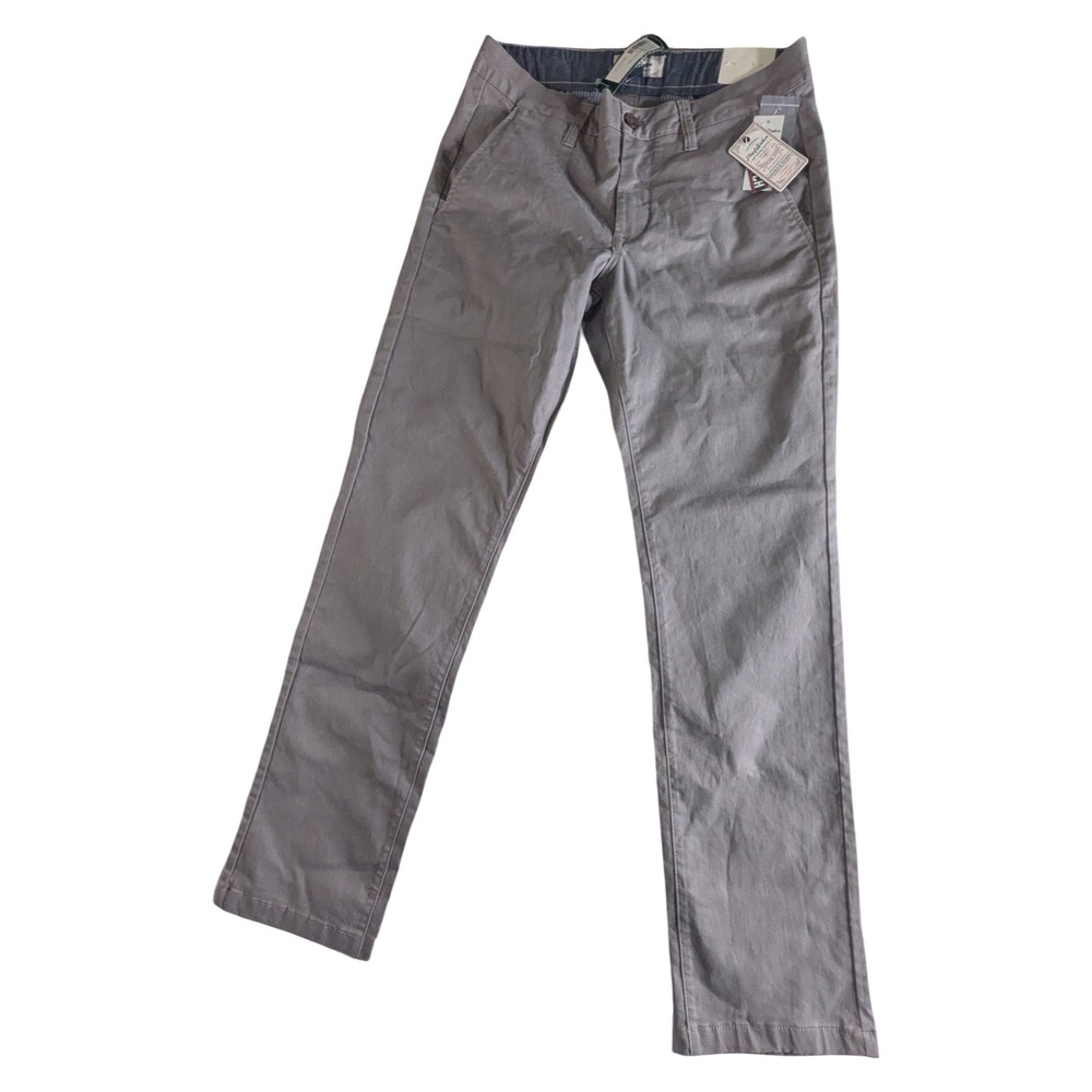 Flag & Anthem Castleton Oakland Slim Chino Light Grey 31-32 Mens Pants